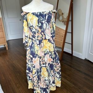Free People matching floral skirt set (Size S)
